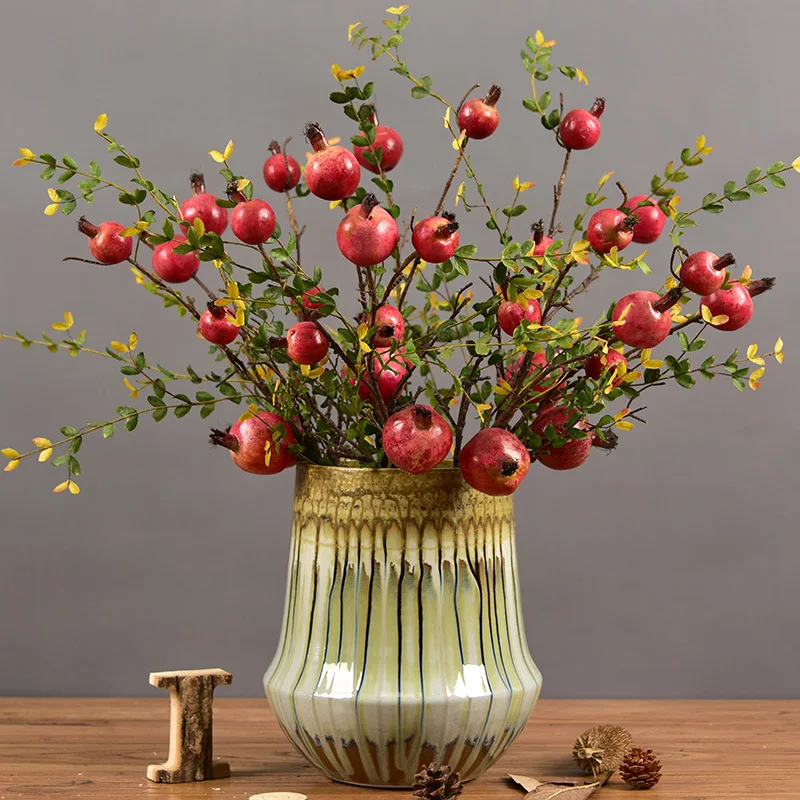 B14401A Artificial Flowers Pomegranate Dried Branch Simulation Fruit Plastic Berries Bouquet Floral, Customized
B14401A Artificial Flowers Pomegranate Dried Branch Simulation Fruit Plastic Berries Bouquet Floral, Customized