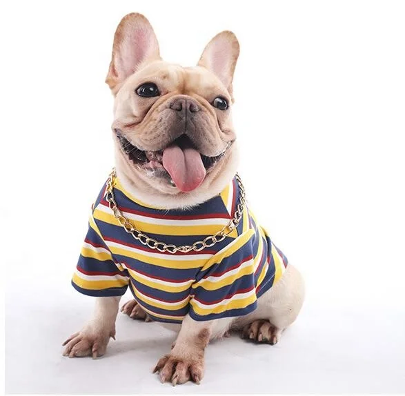 Xmjiahuang Pet Clothing Clothing Spring Summer New Dog Clothing Stripe T-shirt 7 Sizes Optional
Xmjiahuang Pet Clothing Clothing Spring Summer New Dog Clothing Stripe T-shirt 7 Sizes Optional
