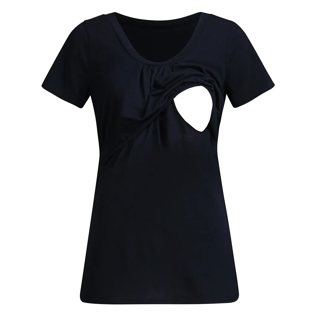 Wholesale blank short sleeves breastfeeding t shirts for women t-shirt for nursing mothers maternity tshirt, Customized
Wholesale blank short sleeves breastfeeding t shirts for women t-shirt for nursing mothers maternity tshirt, Customized