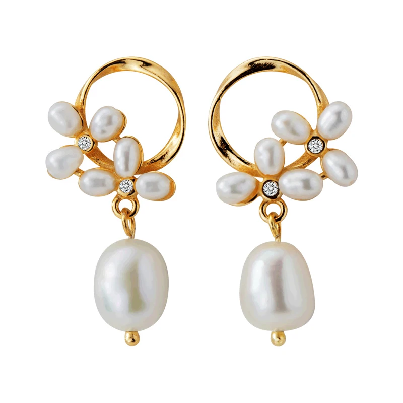 latest 925 sterling silver 18k gold plated unique design pearl flower drop earrings gifts women
latest 925 sterling silver 18k gold plated unique design pearl flower drop earrings gifts women