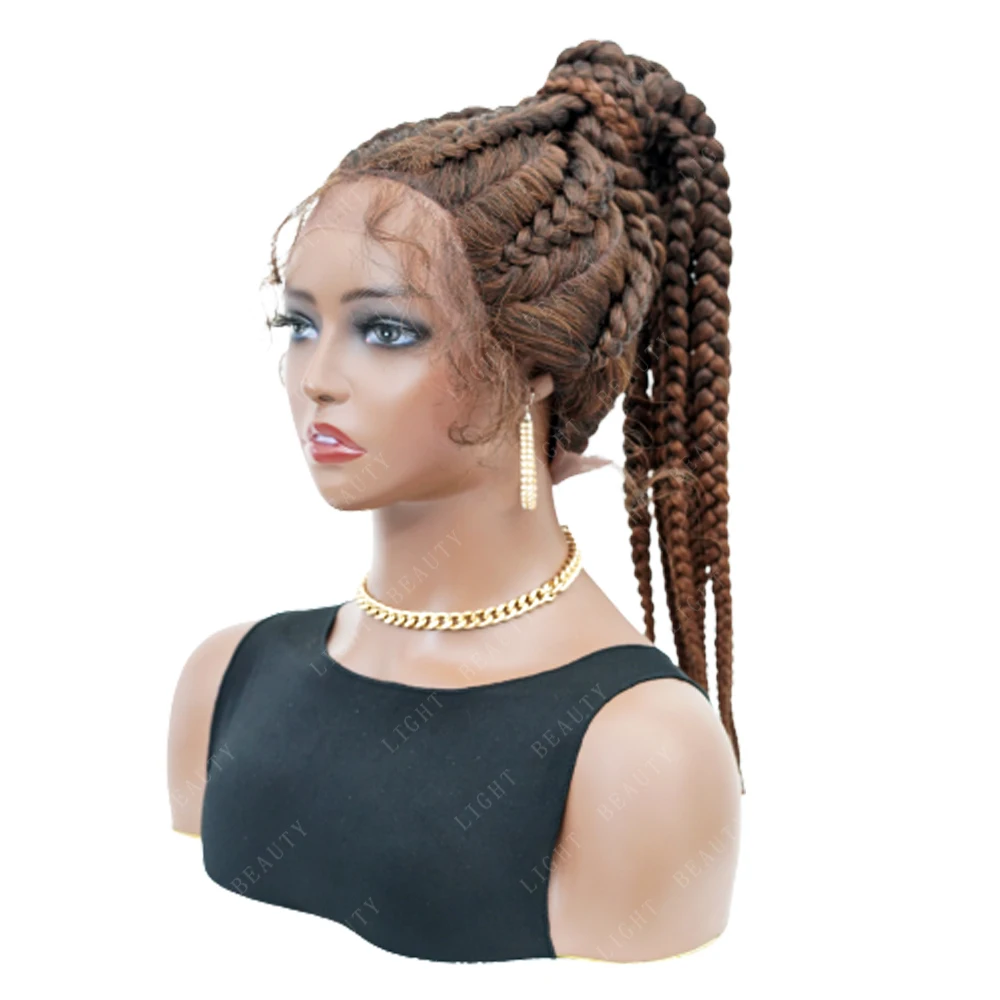 Swiss Lace Front Black Double French Braided Wigs for Women Heat Resistant Lightweight Synthetic Twisted Braids Wig, Picture
Swiss Lace Front Black Double French Braided Wigs for Women Heat Resistant Lightweight Synthetic Twisted Braids Wig, Picture
