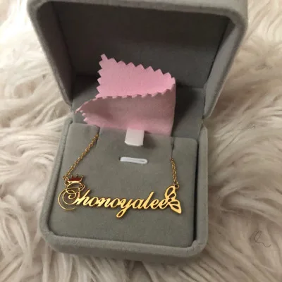 HOVANCI Personalized Custom Name Letter Necklaces Stainless Steel Crown Butterfly Nameplate Pendant Necklaces
HOVANCI Personalized Custom Name Letter Necklaces Stainless Steel Crown Butterfly Nameplate Pendant Necklaces