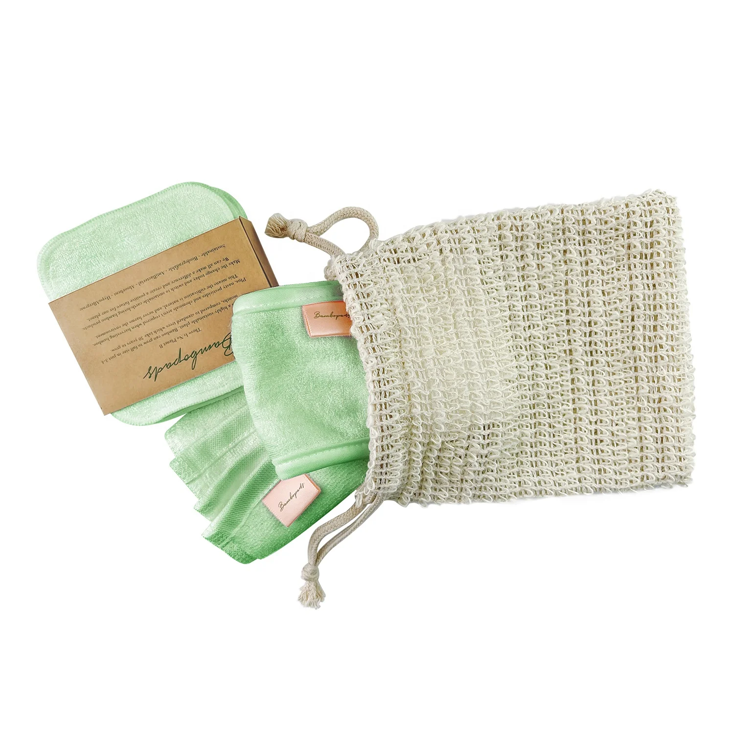 100% natural bamboo makeup remover pads, face towel, headband, organic mesh bag beauty gift set
100% natural bamboo makeup remover pads, face towel, headband, organic mesh bag beauty gift set