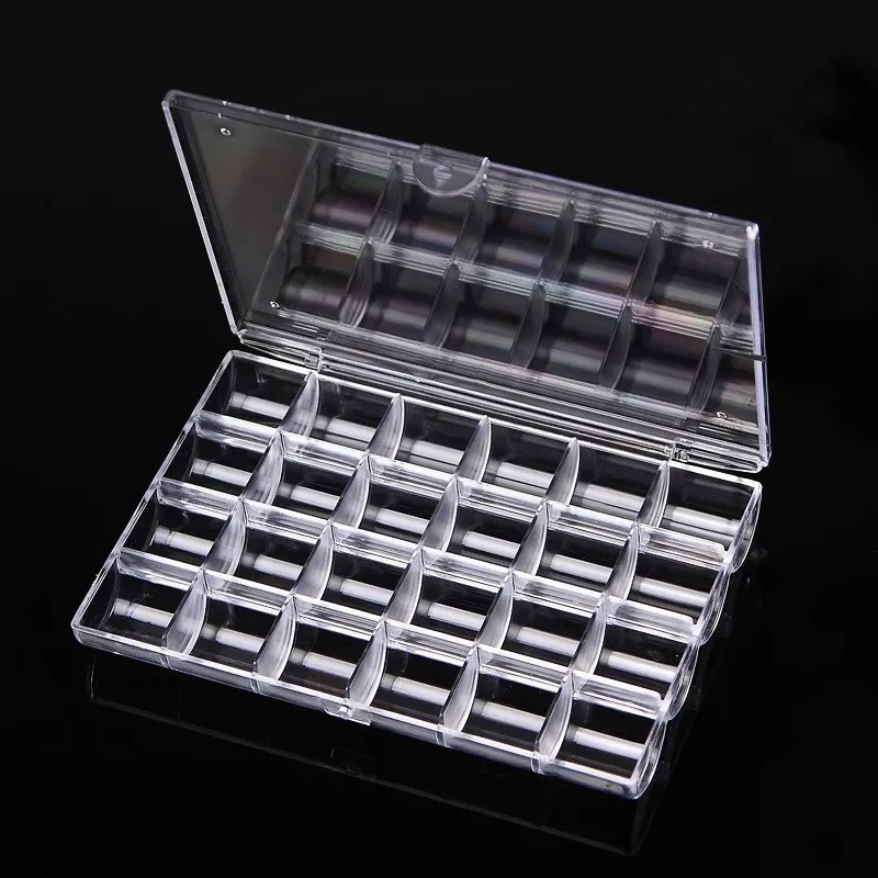 24 Grids Plastic Empty Nail Storage Box Organizer Case Clear Transparent Nail Art Rhinestone Tips Jewelry Beads Container
24 Grids Plastic Empty Nail Storage Box Organizer Case Clear Transparent Nail Art Rhinestone Tips Jewelry Beads Container