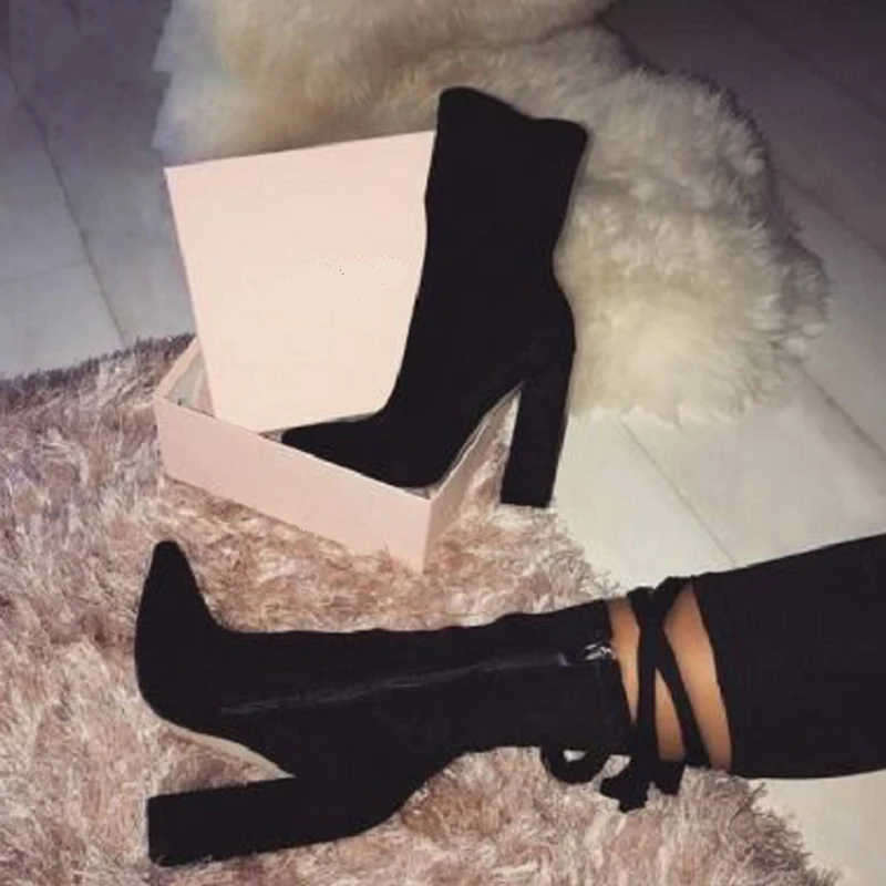 2022 Fashion Women Boots Black Pointed Toe Elastic Ankle Boots High Heels Zipper High Heel Autumn Winter Women's Socks Boots
2022 Fashion Women Boots Black Pointed Toe Elastic Ankle Boots High Heels Zipper High Heel Autumn Winter Women's Socks Boots