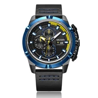 

MEGIR Watch 2062 Casual Sport Chronograph Watches Men Wrist Luxury Quartz Leather Waterproof Wristwatches Relogio Masculino