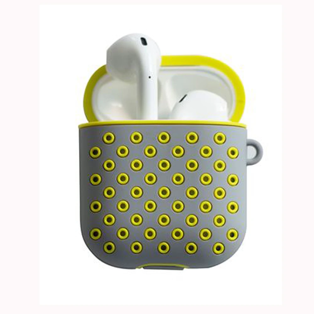 2020 New Sports fashion case for air pod silicone case Two-color Silicone Headset Cover leather air pod case, Multi colors
2020 New Sports fashion case for air pod silicone case Two-color Silicone Headset Cover leather air pod case, Multi colors