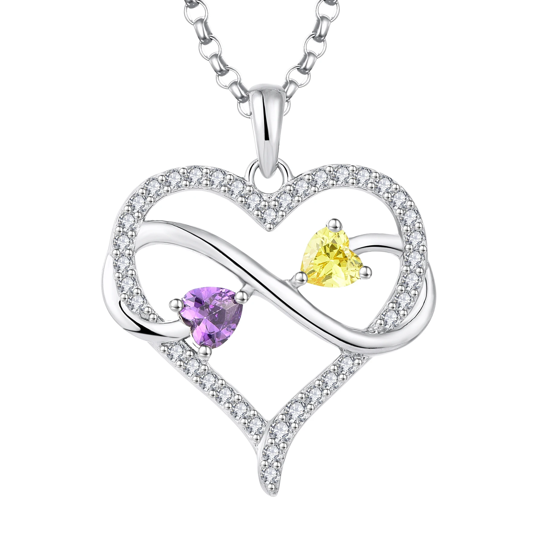 New Silver Fashion Infinite Symbol Women's Digital Pendant Heart Necklace 925 Mexican Silver Necklace Trendy Zircon Daily
New Silver Fashion Infinite Symbol Women's Digital Pendant Heart Necklace 925 Mexican Silver Necklace Trendy Zircon Daily