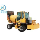 mini 2CBM cbelectric self-loading concrete mixer truck