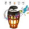 Outdoor Portable Stereo Speaker LED Flame Table Lamp Torch Atmosphere Bluetooths Speakers with HD Audio