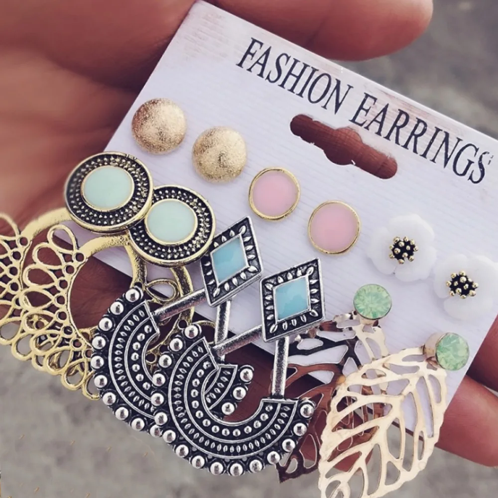 VRIUA 2019 Crystal Gold Bead Flower Leaf Earrings Set Women Jewelry Accessories Piercing Ball Earring Kit Jewelry
VRIUA 2019 Crystal Gold Bead Flower Leaf Earrings Set Women Jewelry Accessories Piercing Ball Earring Kit Jewelry