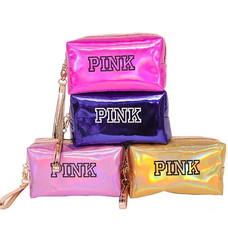 Wholesale women makeup pouch cosmetic bag pink luxury beautiful laser fashion zipper travel cosmetic bag
Wholesale women makeup pouch cosmetic bag pink luxury beautiful laser fashion zipper travel cosmetic bag