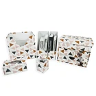 Office School Internet celebrity terrazzo paper file storage box case
