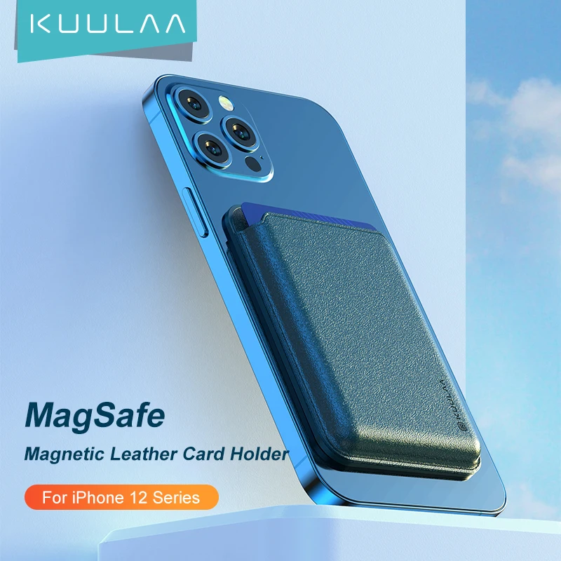 KUULAA Men Credit Card Holder Wallet Genuine Leather New Leather Card Holder With Magnetic For iPhone, Black/brown/blue-green
KUULAA Men Credit Card Holder Wallet Genuine Leather New Leather Card Holder With Magnetic For iPhone, Black/brown/blue-green