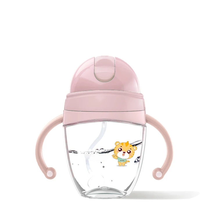 Duck Mouth Cup Sippy Cup Baby Feeding Cup Children Learn Feeding Drinking Bottle with Handle Kids Training Cup Baby Drinking Cup