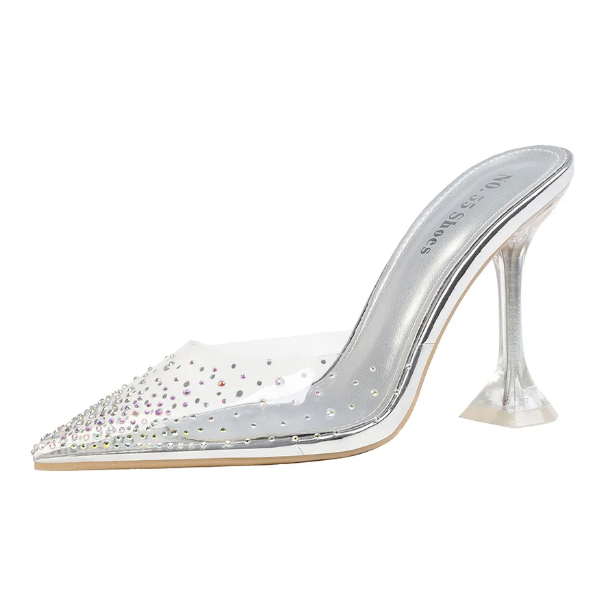 Dropshipping Girls Sandal Slippers Rhinestone Clear High Shaped Heel Jelly Shoes Pointed Women Office Party Street Sandals Pumps
Dropshipping Girls Sandal Slippers Rhinestone Clear High Shaped Heel Jelly Shoes Pointed Women Office Party Street Sandals Pumps
