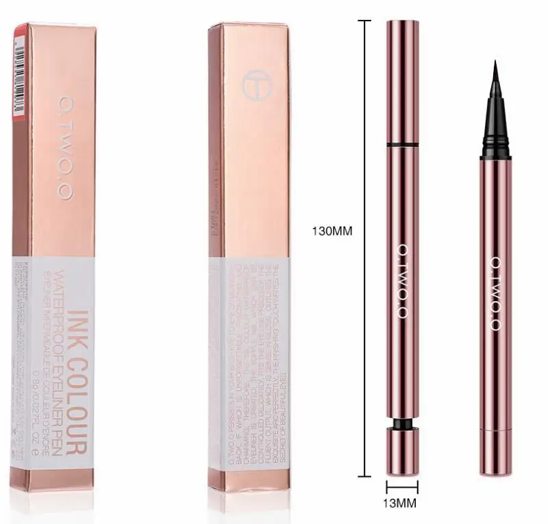O.TWO.O Ink Color Waterproof Eyeliner Liquid Pen Long Lasting Rose Gold Design Black Brown Eye Liner Pen Makeup 2020 New Arrival
O.TWO.O Ink Color Waterproof Eyeliner Liquid Pen Long Lasting Rose Gold Design Black Brown Eye Liner Pen Makeup 2020 New Arrival