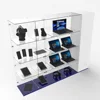 Clear Transparent Acrylic Retail Display Cube Set Lucite Computer Mobile Phone Earphone Display Cabinet