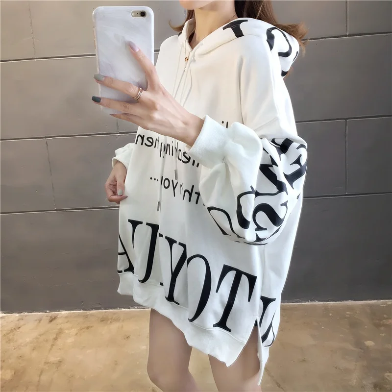 Super fire big letter hooded velvet sweater female 2020 new Korean version of the loose mid-long autumn and winter coat tide ins
Super fire big letter hooded velvet sweater female 2020 new Korean version of the loose mid-long autumn and winter coat tide ins