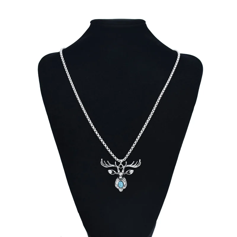 Bohemia Twist Metal Chain Iced out Jewelry Big Elk Necklace Women 925 Silver Shiny Elk Shape Necklace
Bohemia Twist Metal Chain Iced out Jewelry Big Elk Necklace Women 925 Silver Shiny Elk Shape Necklace