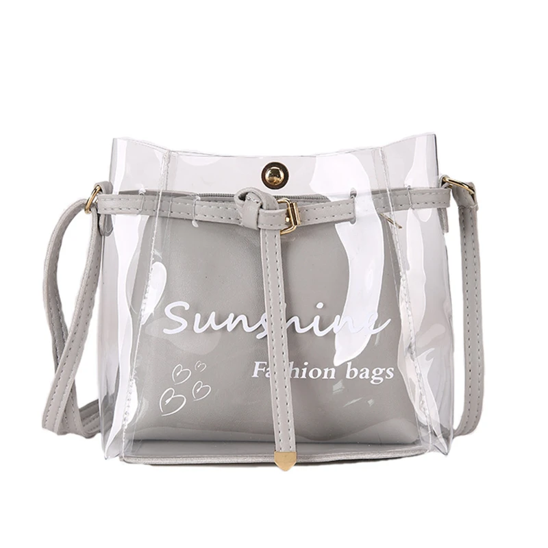 Handbags Fashion Bags For Women 2019 Summer Small Bag Transparent Jelly Handbags Wild Simple Shoulder Package Set 2 pieces, Color can be customized.
Handbags Fashion Bags For Women 2019 Summer Small Bag Transparent Jelly Handbags Wild Simple Shoulder Package Set 2 pieces, Color can be customized.