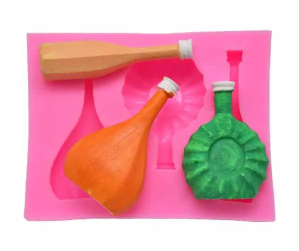 DIY Fondant Silicone Mold Wine Bottle Cup Cake Chocolate Mold Fondant Cake Decoration Mold Accessories Supplies Baking Pastry
DIY Fondant Silicone Mold Wine Bottle Cup Cake Chocolate Mold Fondant Cake Decoration Mold Accessories Supplies Baking Pastry