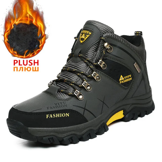 Brand Men Winter Snow Boots Waterproof Leather Sneakers Super Warm Men's Boots Outdoor Male Hiking Boots Work Shoes Size 39-47 4
Brand Men Winter Snow Boots Waterproof Leather Sneakers Super Warm Men's Boots Outdoor Male Hiking Boots Work Shoes Size 39-47 4