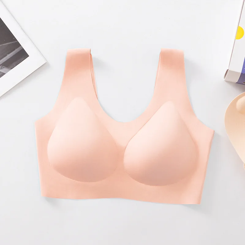 High Quality Thailand Laser Cut Rimless Wireless Vest Tube Top Pure Color Solid Bra One Piece push up u bras for women, 8 color as pictures
High Quality Thailand Laser Cut Rimless Wireless Vest Tube Top Pure Color Solid Bra One Piece push up u bras for women, 8 color as pictures