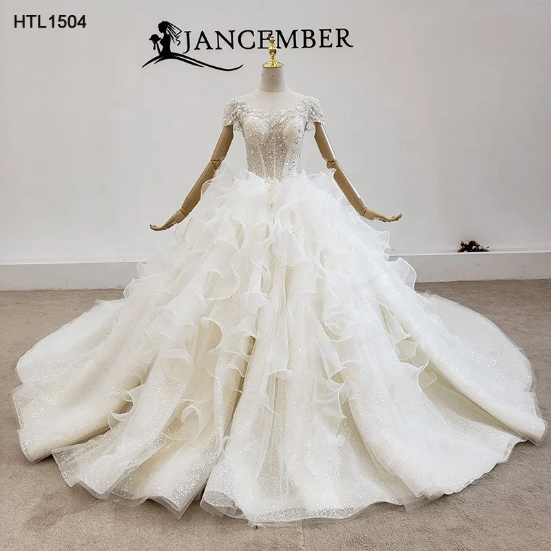 Jancemebr HTL1504 Heavy Beaded Luxury Bridal Gowns Long Wedding Gown Dresses, White
Jancemebr HTL1504 Heavy Beaded Luxury Bridal Gowns Long Wedding Gown Dresses, White