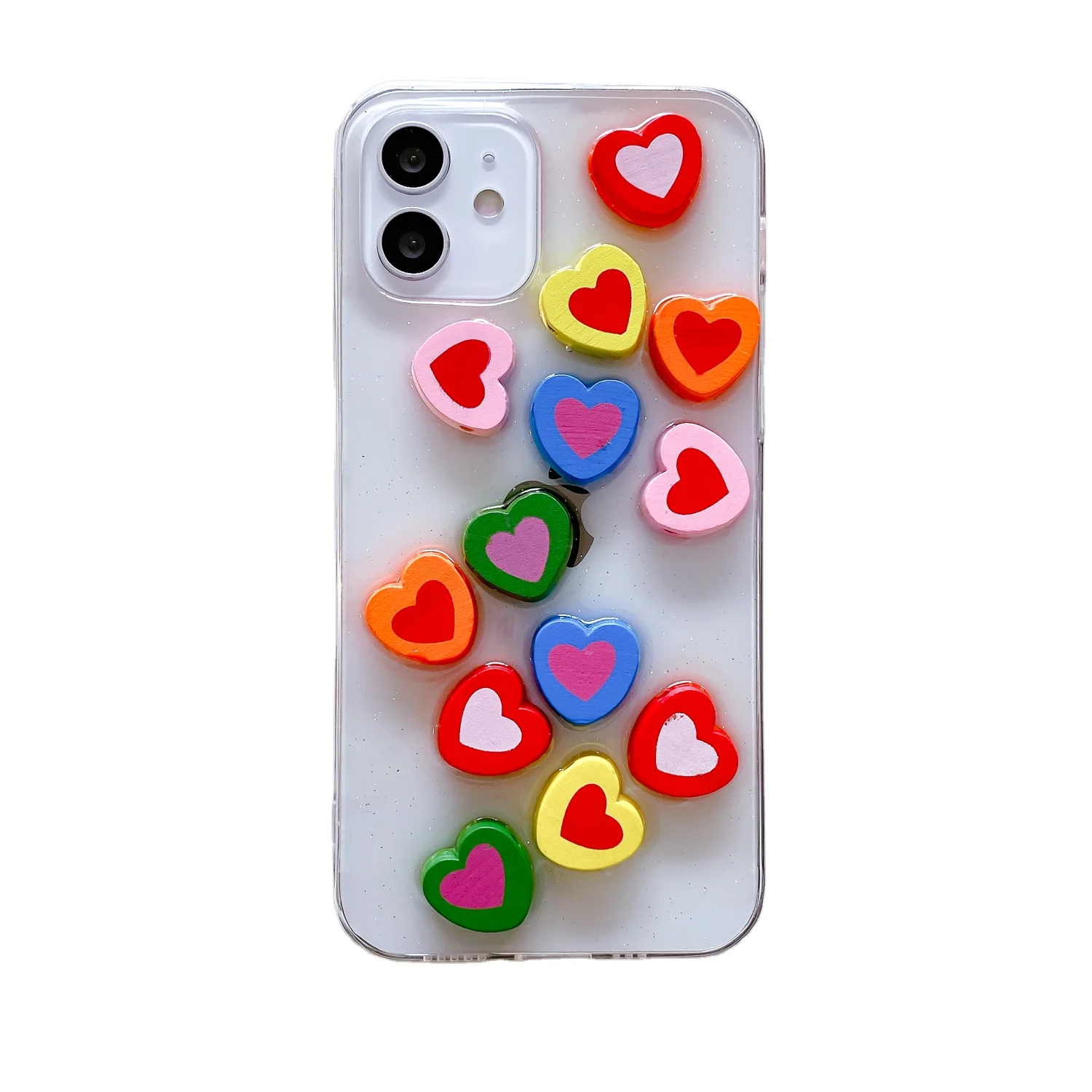 Wholesale Silicone Phone Case dimensional color love heart Smartphone Cover For iPhone, Accept customization
Wholesale Silicone Phone Case dimensional color love heart Smartphone Cover For iPhone, Accept customization