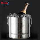Stainless steel ice bucket portable metal wine cooler beer Ice bucket with lid
