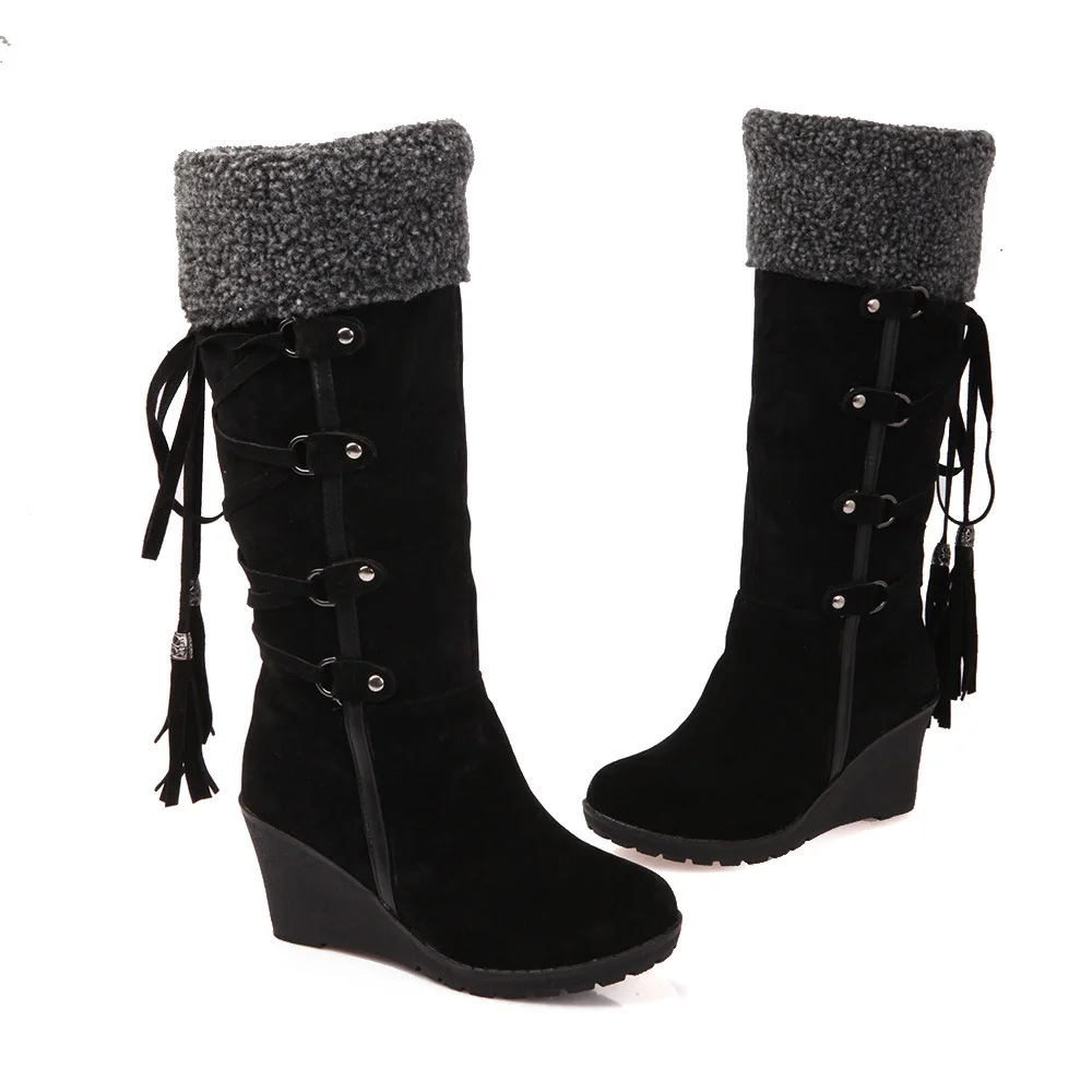 Round Head Keep Warm boots women Large Size Long Barrel ShoesWomen's knee high boots autumn winter Snow Boots
Round Head Keep Warm boots women Large Size Long Barrel ShoesWomen's knee high boots autumn winter Snow Boots