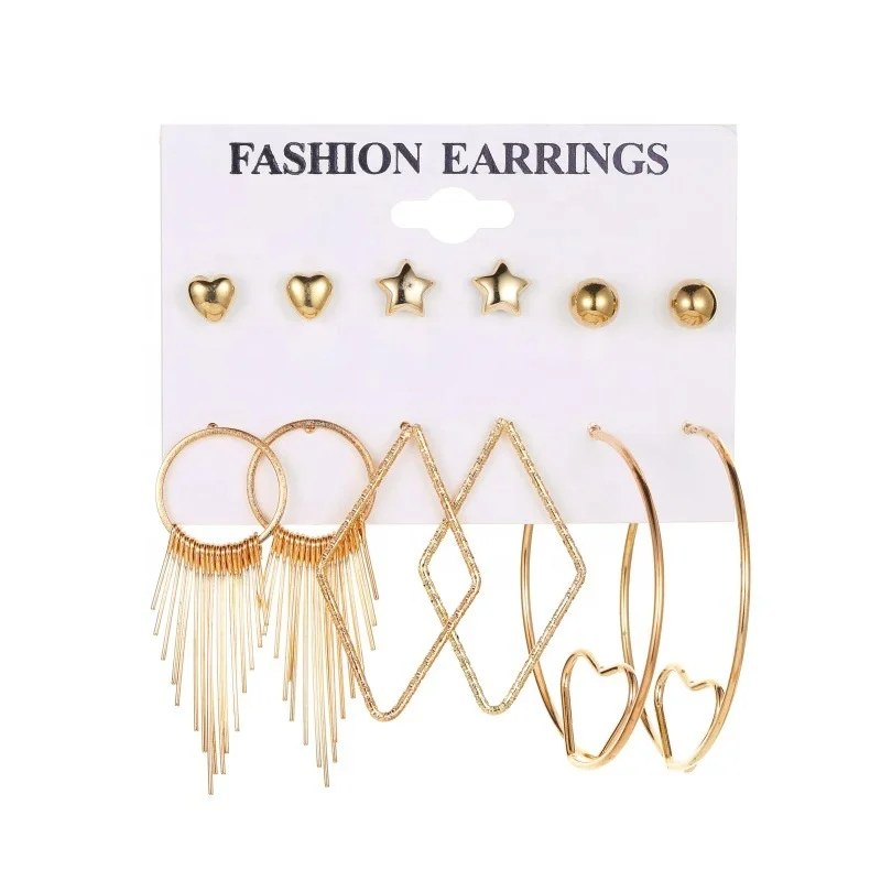 PUSHl heart earrings jewelry earrings fashion european and american exaggerated earing sets earrings for women
PUSHl heart earrings jewelry earrings fashion european and american exaggerated earing sets earrings for women
