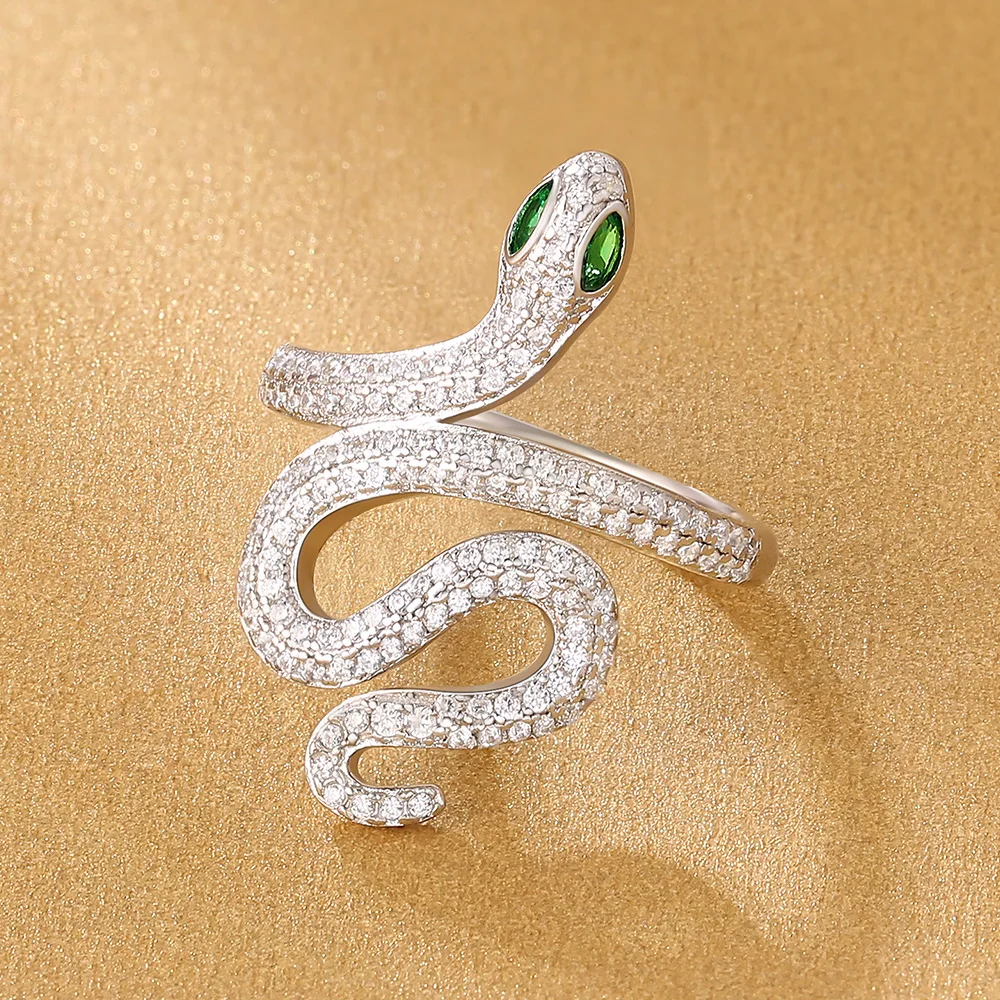 wholesale ladies Animal jewel iced out green eye wrap snake shaped rings cubic zirconia gold 925 Sterling silver snake ring
wholesale ladies Animal jewel iced out green eye wrap snake shaped rings cubic zirconia gold 925 Sterling silver snake ring
