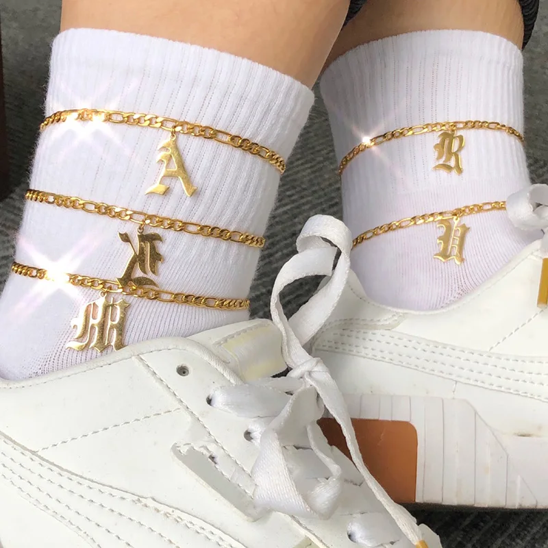 A-Z Letter Boho anklets for women Initial Bracelet on the leg bobby socks bracelet for ankle Beach Beach Jewelry Gift, Gold, silver, rose gold
A-Z Letter Boho anklets for women Initial Bracelet on the leg bobby socks bracelet for ankle Beach Beach Jewelry Gift, Gold, silver, rose gold