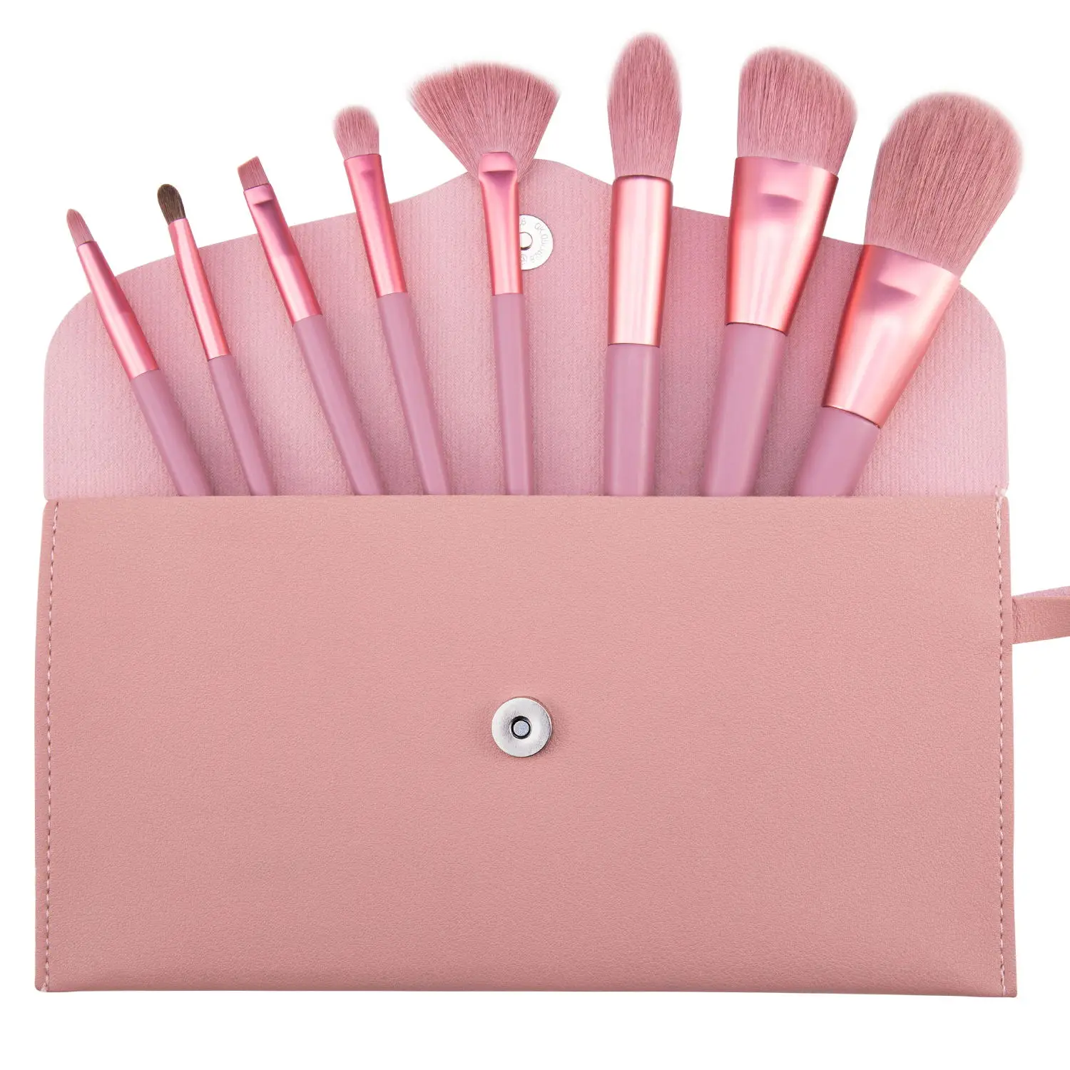 Custom Makeup Brush Set 8pcs Vegan Fuchsia wood handle cosmetic brush Synthetic Fiber Angular Blush brush makeup Included Bag
Custom Makeup Brush Set 8pcs Vegan Fuchsia wood handle cosmetic brush Synthetic Fiber Angular Blush brush makeup Included Bag