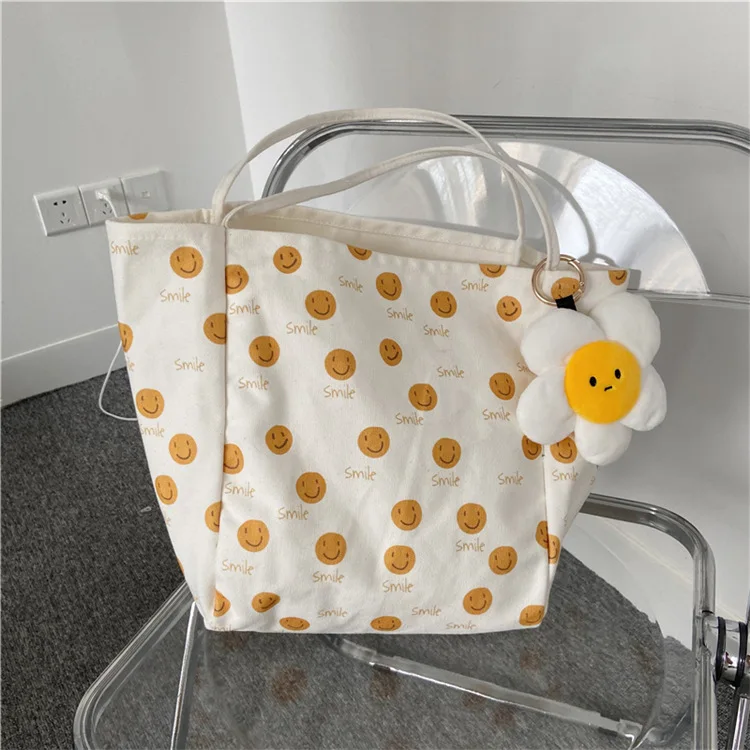 Fashion cartoon front and back printed single shoulder flap bag woman's large capacity shopping bag wholesale, Customized
Fashion cartoon front and back printed single shoulder flap bag woman's large capacity shopping bag wholesale, Customized