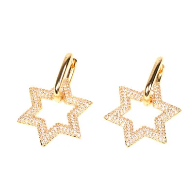 2021 New Arrival Full Crystal Lock Geometric Star Drop Earrings Real Gold Plated Zirconia Heart Lock Earrings For Women
2021 New Arrival Full Crystal Lock Geometric Star Drop Earrings Real Gold Plated Zirconia Heart Lock Earrings For Women