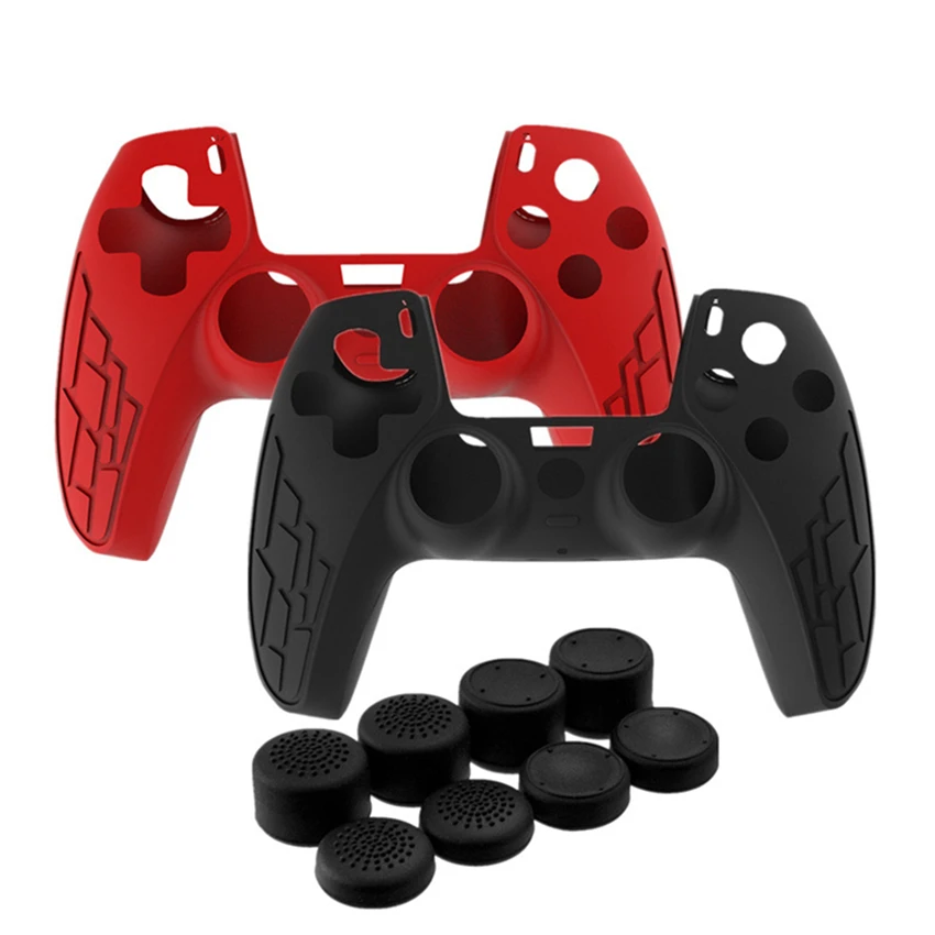 For PS5 Controller Grip Skin Anti-Slip Silicone Covers Case with 2Pcs Joystick Silicone Cases
For PS5 Controller Grip Skin Anti-Slip Silicone Covers Case with 2Pcs Joystick Silicone Cases