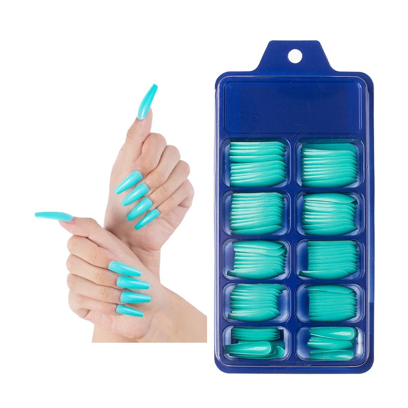 New Arrival Colorful Custom Fake Nails 100 Pieces Clear Plain Fake Nails with Packaging 
New Arrival Colorful Custom Fake Nails 100 Pieces Clear Plain Fake Nails with Packaging