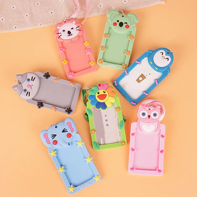 Korean Hot Sale Custom 3D cute cartoon animal bear rabbit traffic access card PVC cartoon protection card holder, Customized
Korean Hot Sale Custom 3D cute cartoon animal bear rabbit traffic access card PVC cartoon protection card holder, Customized