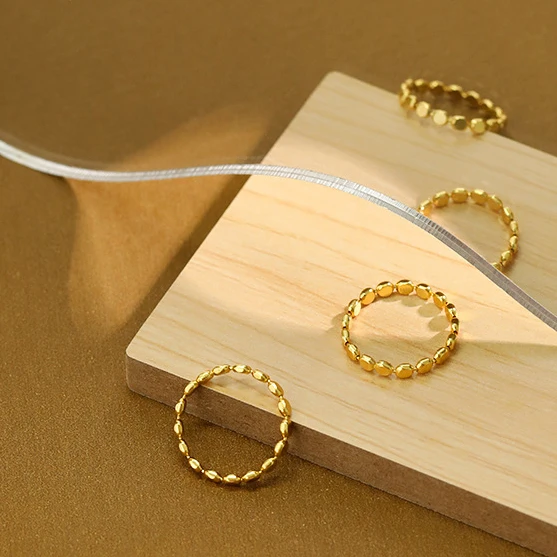 Delicate Tiny Minimalist 18K Gold Plated Finger Ring Simple Geometric Bead Silver Ring
Delicate Tiny Minimalist 18K Gold Plated Finger Ring Simple Geometric Bead Silver Ring