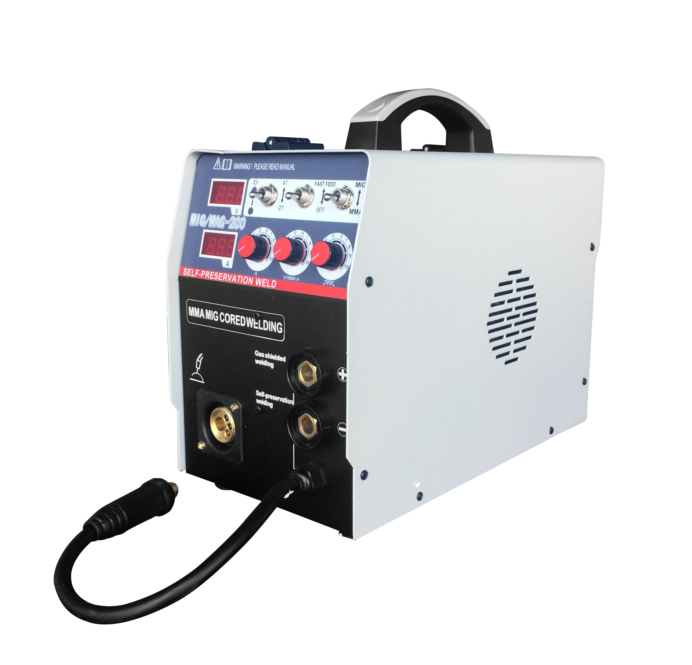 portable flux core welder mig-250 welding machine