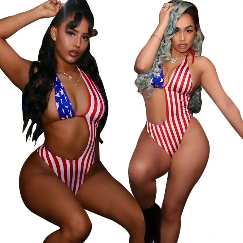 One Piece Swimsuit Women Swiming Suits Flag Bathing Suits Sexy Bikinis Swimwear Halter Cut Out Swimwear & Beachwear
One Piece Swimsuit Women Swiming Suits Flag Bathing Suits Sexy Bikinis Swimwear Halter Cut Out Swimwear & Beachwear