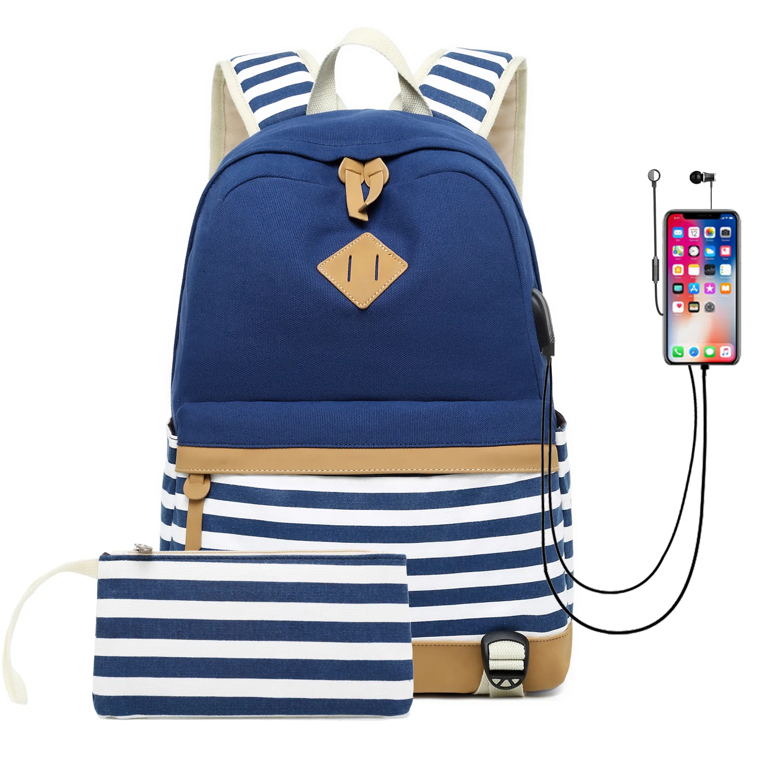 Hot Sale Teen Laptop Backpack with USB and Headphone Cable Jack High School Student School Bag for School, Green, black, blue, pink, gray
Hot Sale Teen Laptop Backpack with USB and Headphone Cable Jack High School Student School Bag for School, Green, black, blue, pink, gray