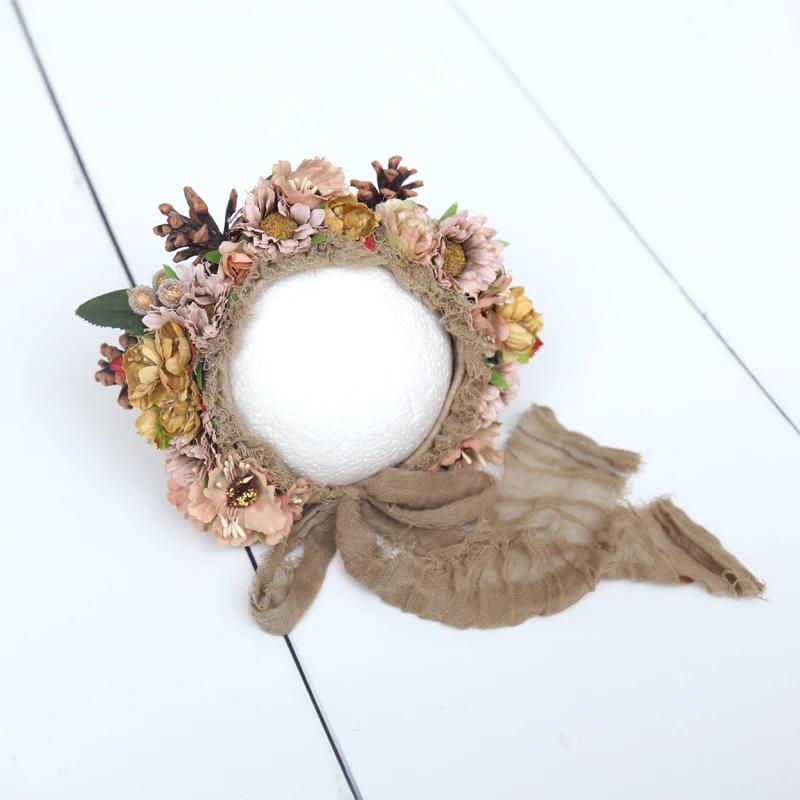Vintage Newborn Floral Garden bonnet handmade Knitted baby crochet floral hat with eras newborn photography props, Customized
Vintage Newborn Floral Garden bonnet handmade Knitted baby crochet floral hat with eras newborn photography props, Customized