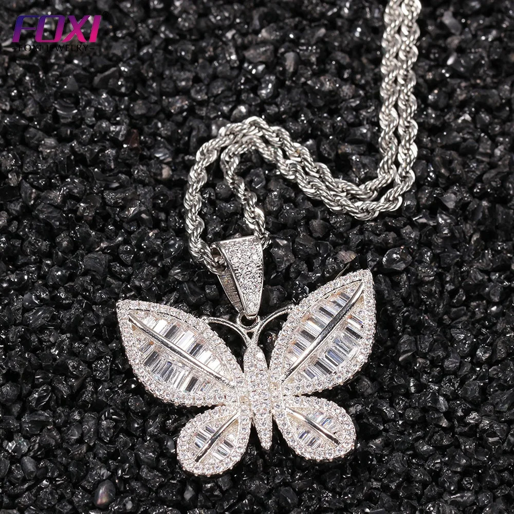 Tarnish Free Full Diamond Butterfly Baguette Large Pendant Iced Out Bling Chain Necklace
Tarnish Free Full Diamond Butterfly Baguette Large Pendant Iced Out Bling Chain Necklace