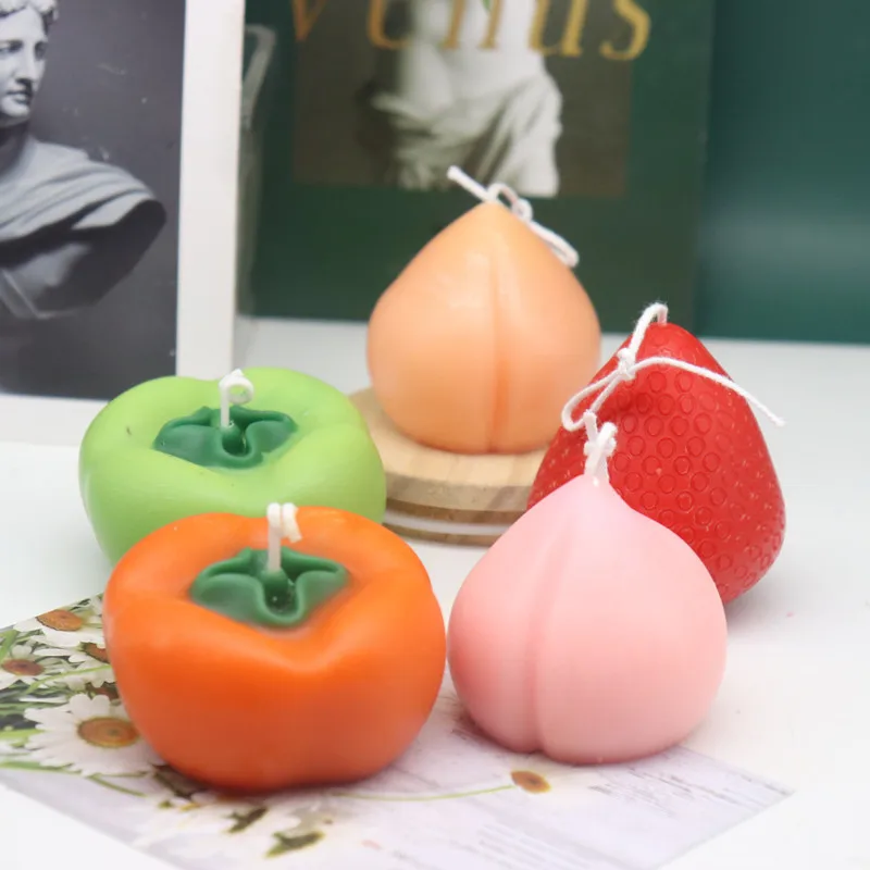 LOVE'N LV394C New design Simulation Persimmon strawberry peach candle molds aromatherapy silicone candle mould
LOVE'N LV394C New design Simulation Persimmon strawberry peach candle molds aromatherapy silicone candle mould