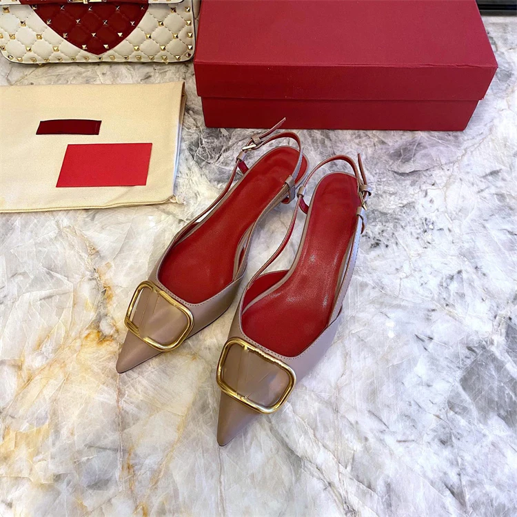 V Family New Summer Metal Button Pointed Sandals Button Shallow Mouth High Heels Shoes Versatile Women High Heels
V Family New Summer Metal Button Pointed Sandals Button Shallow Mouth High Heels Shoes Versatile Women High Heels