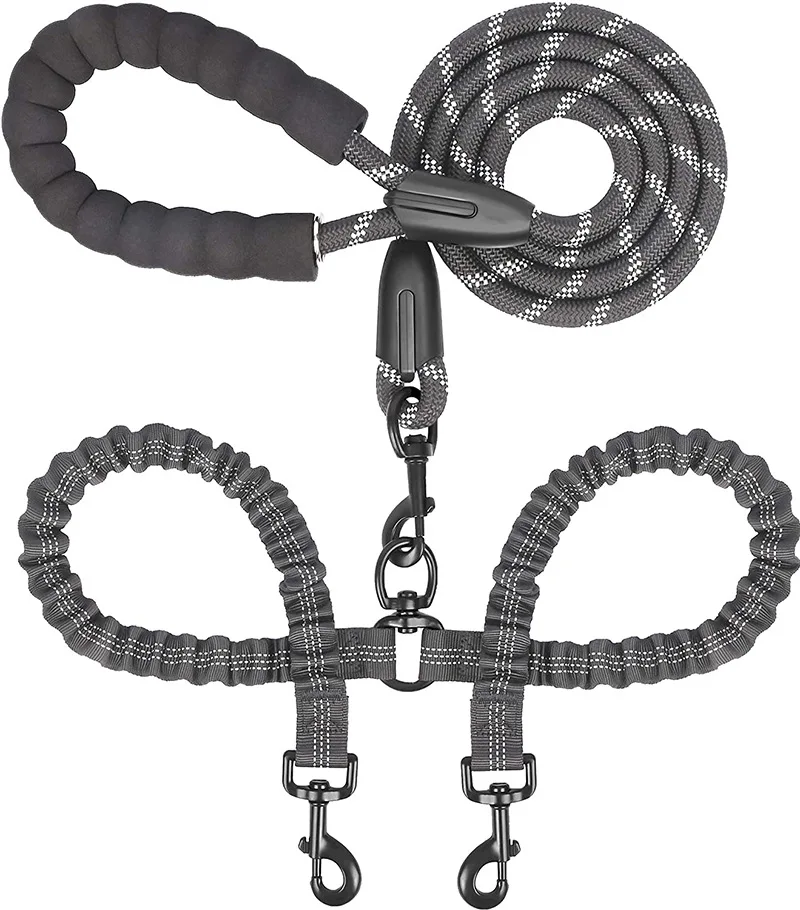 Pet double-headed leash one drag two dog leash retractable high elastic luminous anti-winding factory spot wholesale
Pet double-headed leash one drag two dog leash retractable high elastic luminous anti-winding factory spot wholesale